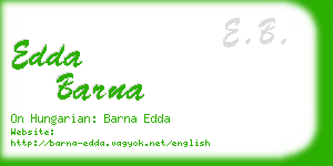 edda barna business card